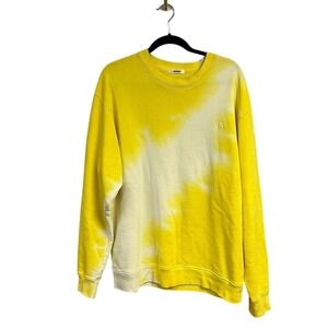 Madhappy x Snapchat Collab Men's Long Sleeve Sweatshirt Yellow White Size Large